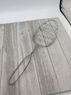 Vintage Chicken Wire Blending Whisk Blender #2 Whipper Strainer 12"